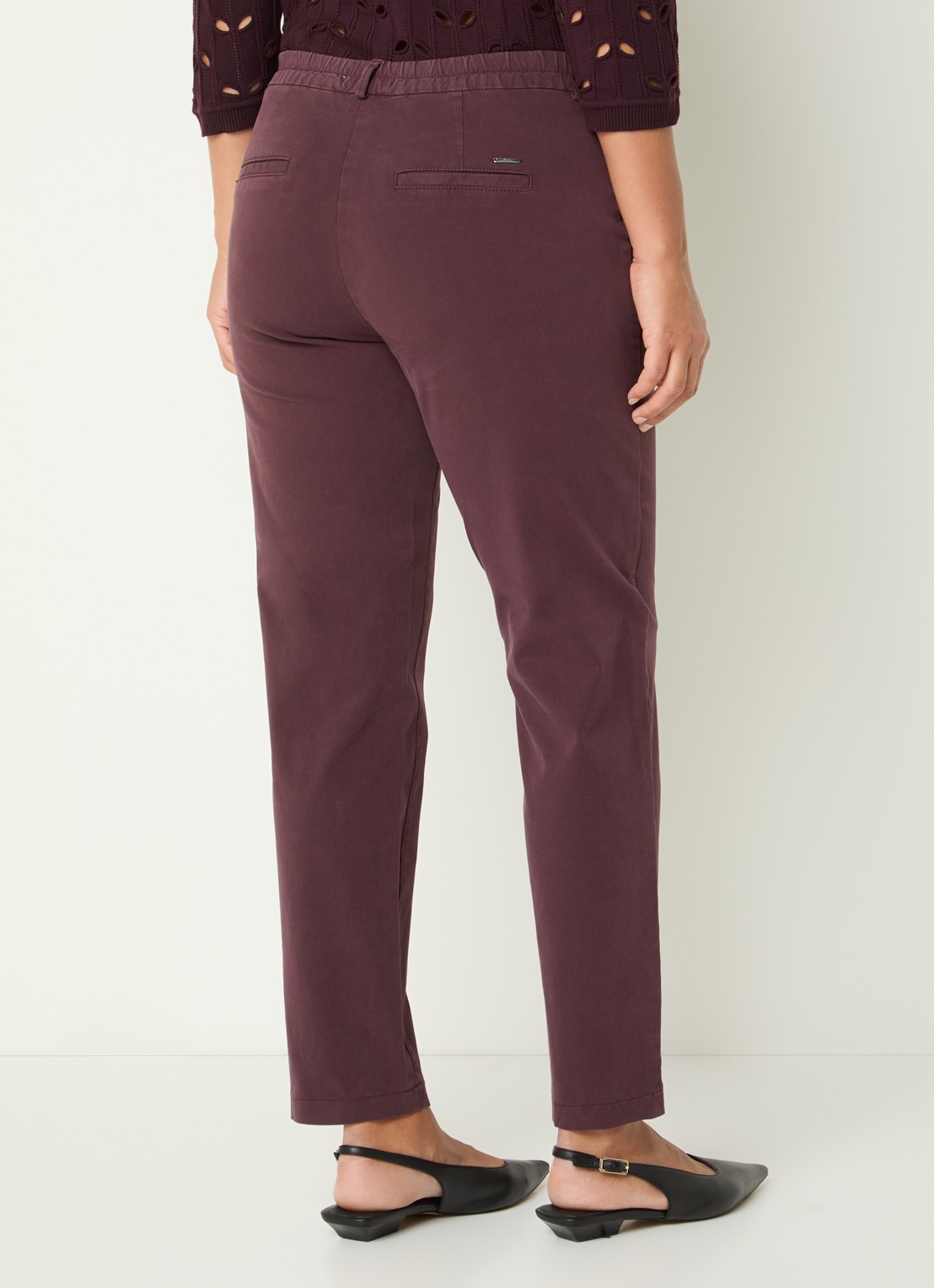 BRAX Maron mid waist slim fit broek met steekzakken - achterkant 2 koper