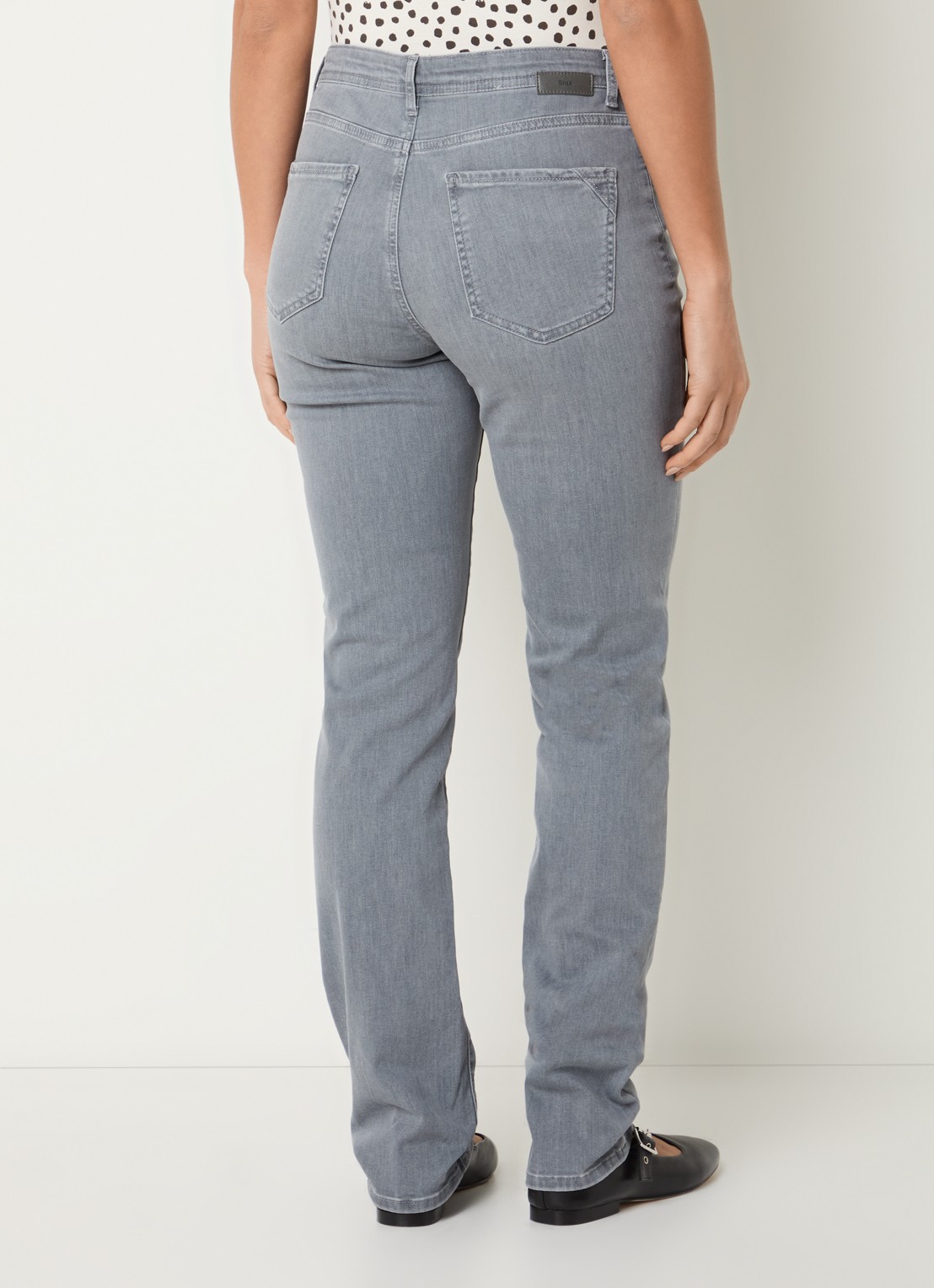 BRAX Mary high waist skinny fit jeans met steekzakken - achterkant 3 grijs