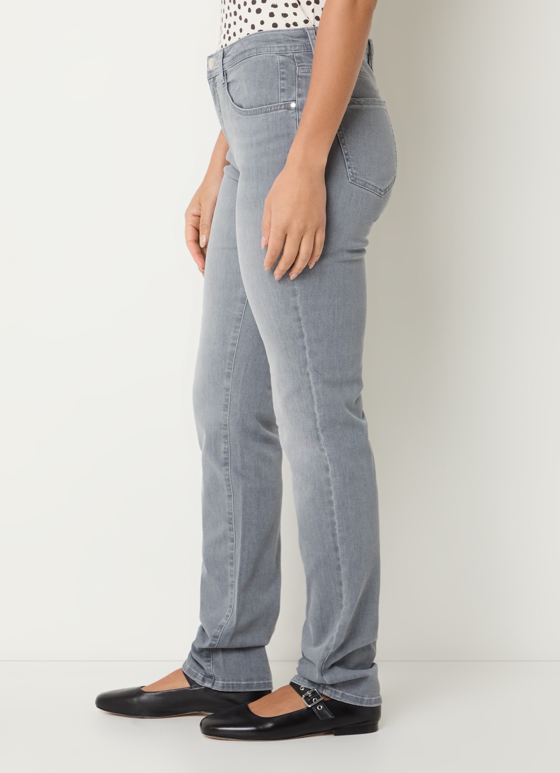 BRAX Mary high waist skinny fit jeans met steekzakken - detail 2 grijs