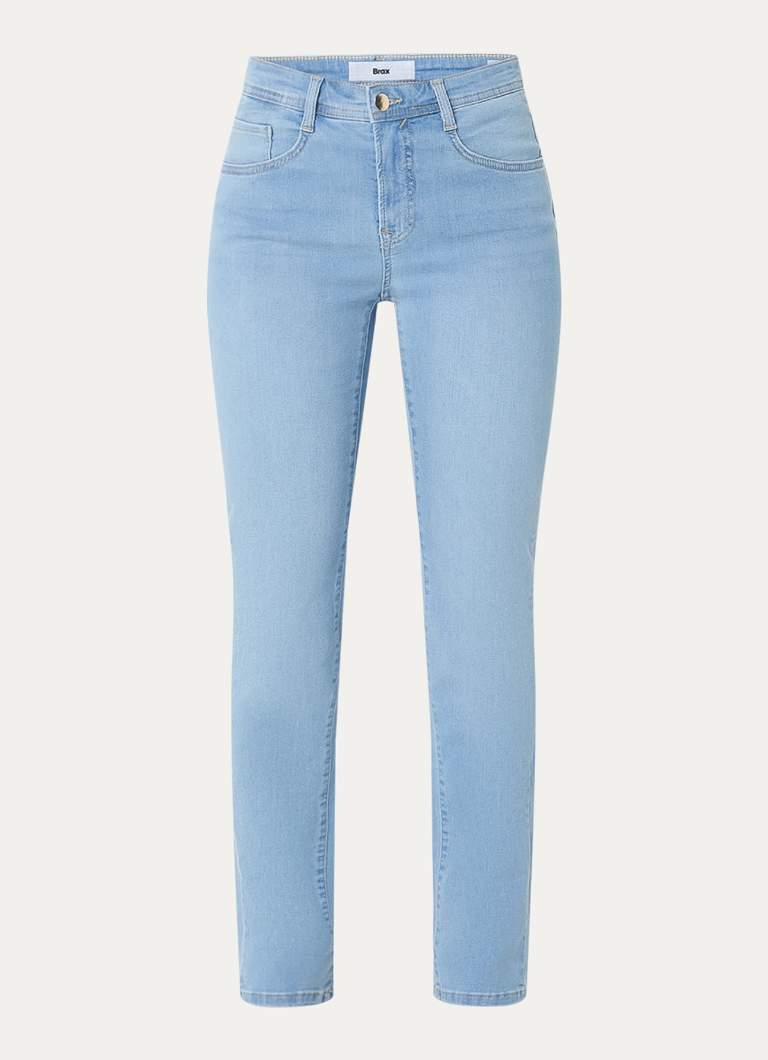 BRAX Mary high waist skinny fit jeans met steekzakken - voorkant 4 indigo
