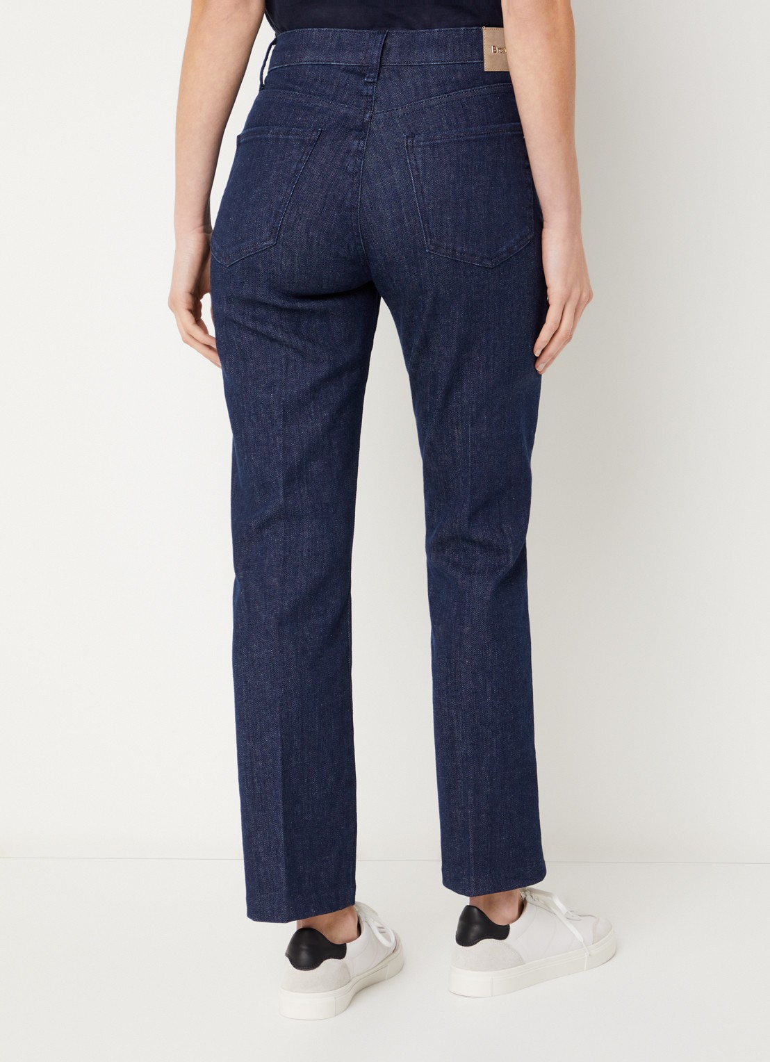 BRAX May high waist slim fit jeans met gekleurde wassing - achterkant 5 donkerblauw