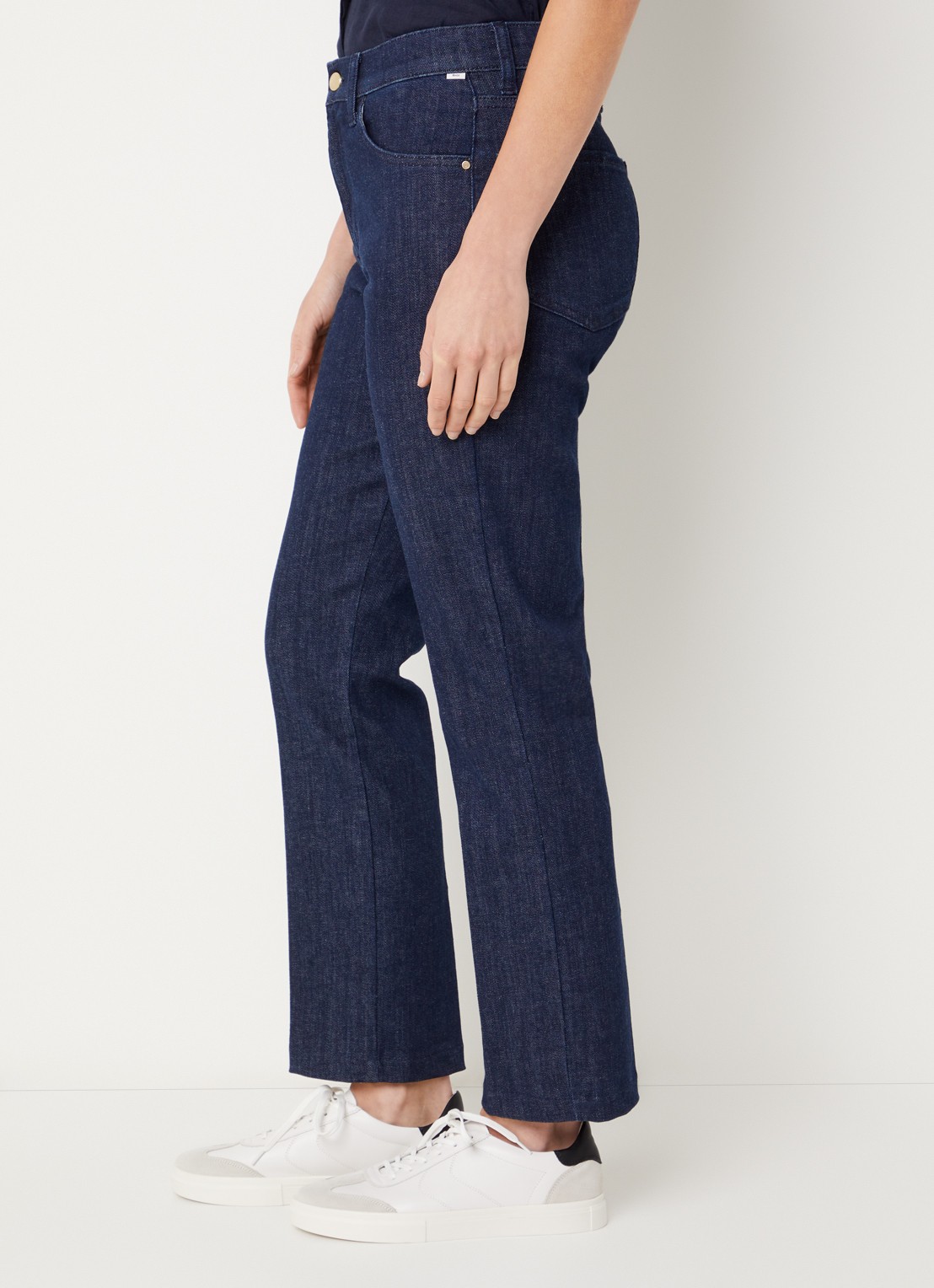 BRAX May high waist slim fit jeans met gekleurde wassing - detail 2 donkerblauw