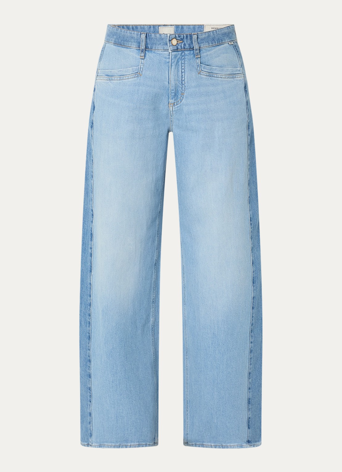 BRAX Morgan high waist wide leg jeans met steekzakken - voorkant 3 lichtblauw