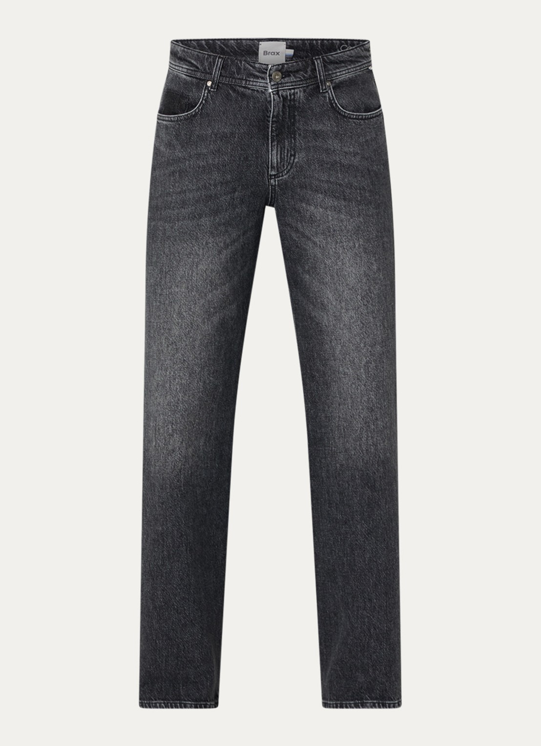 BRAX Morgan high waist wide leg jeans  - voorkant donkergrijs