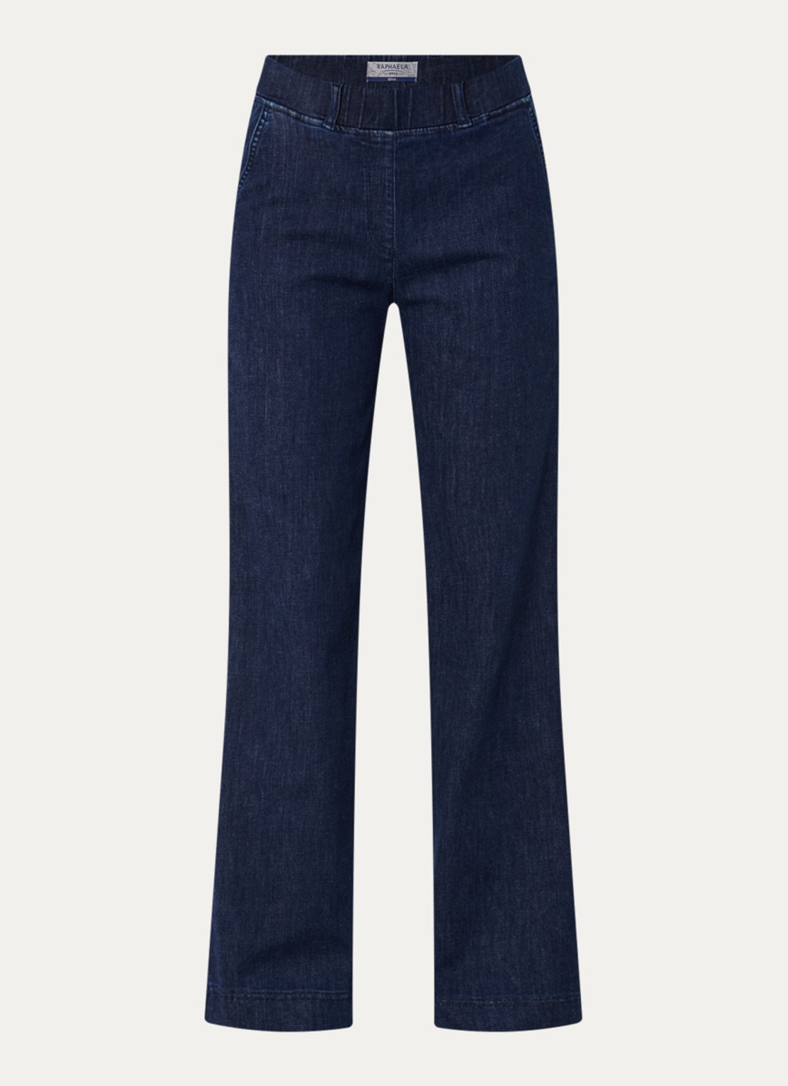 BRAX Pam mid waist loose fit jeans met donkere wassing - voorkant donkerblauw