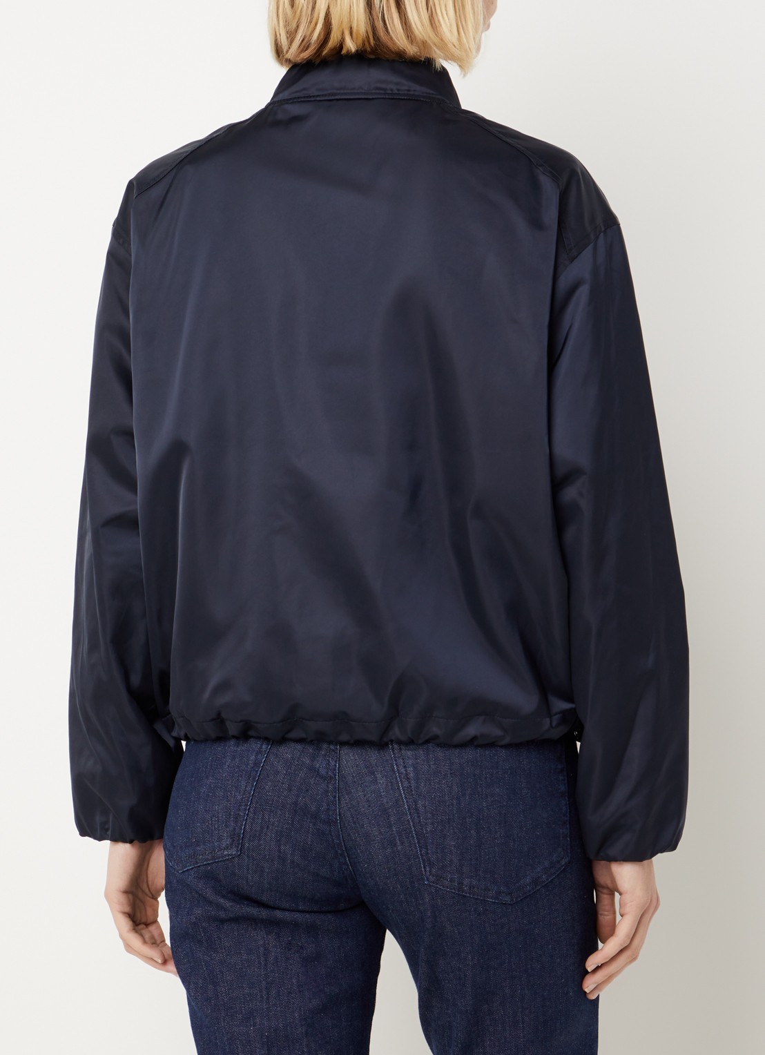 BRAX Roma bomberjack met steekzakken - achterkant donkerblauw