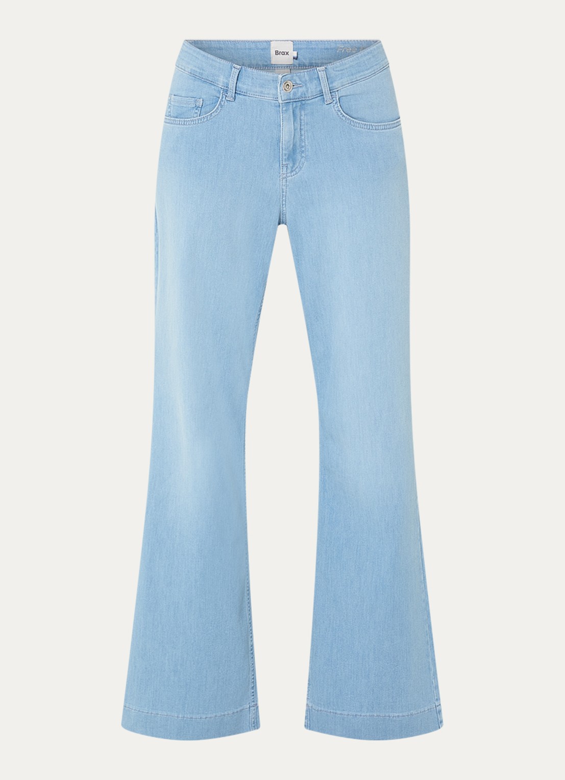 BRAX Shakira high waist flared jeans met steekzakken - voorkant 4 indigo