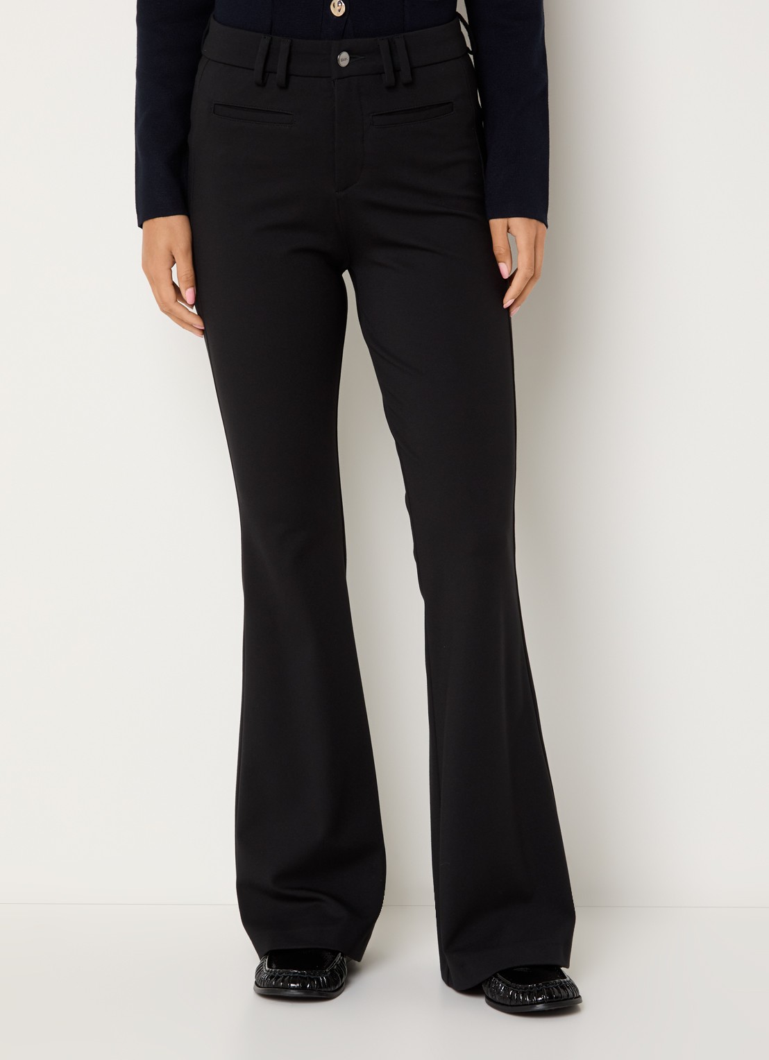 BRAX Shakira high waist loose fit pantalon met steekzakken - detail 2 zwart