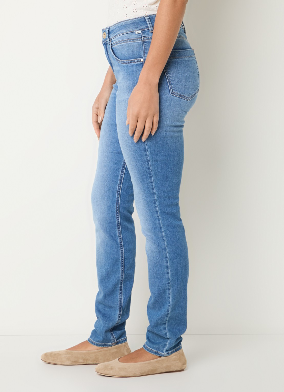 BRAX Shakira high waist skinny fit jeans met steekzakken - detail 5 indigo