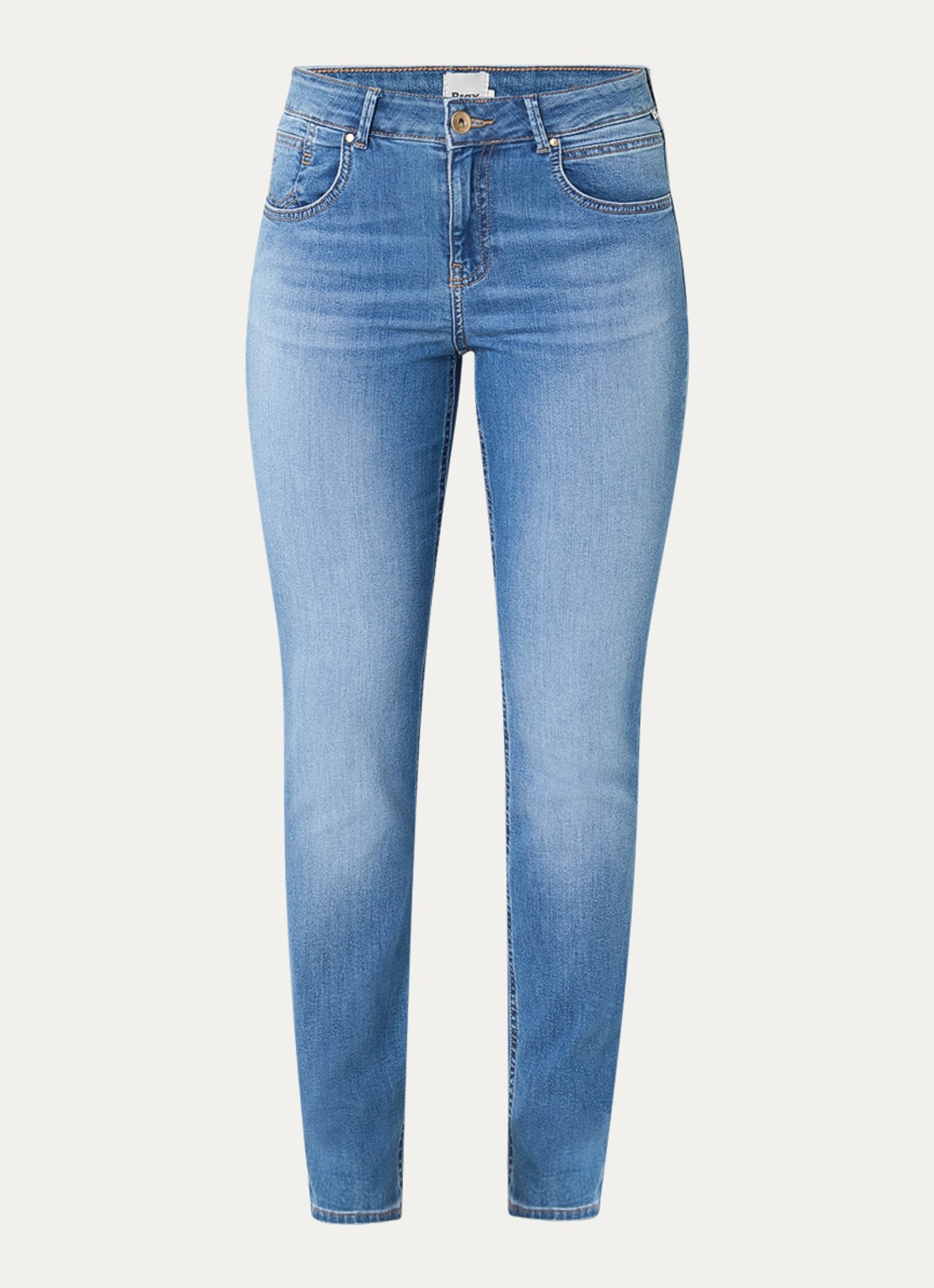 BRAX Shakira high waist skinny fit jeans met steekzakken - voorkant indigo