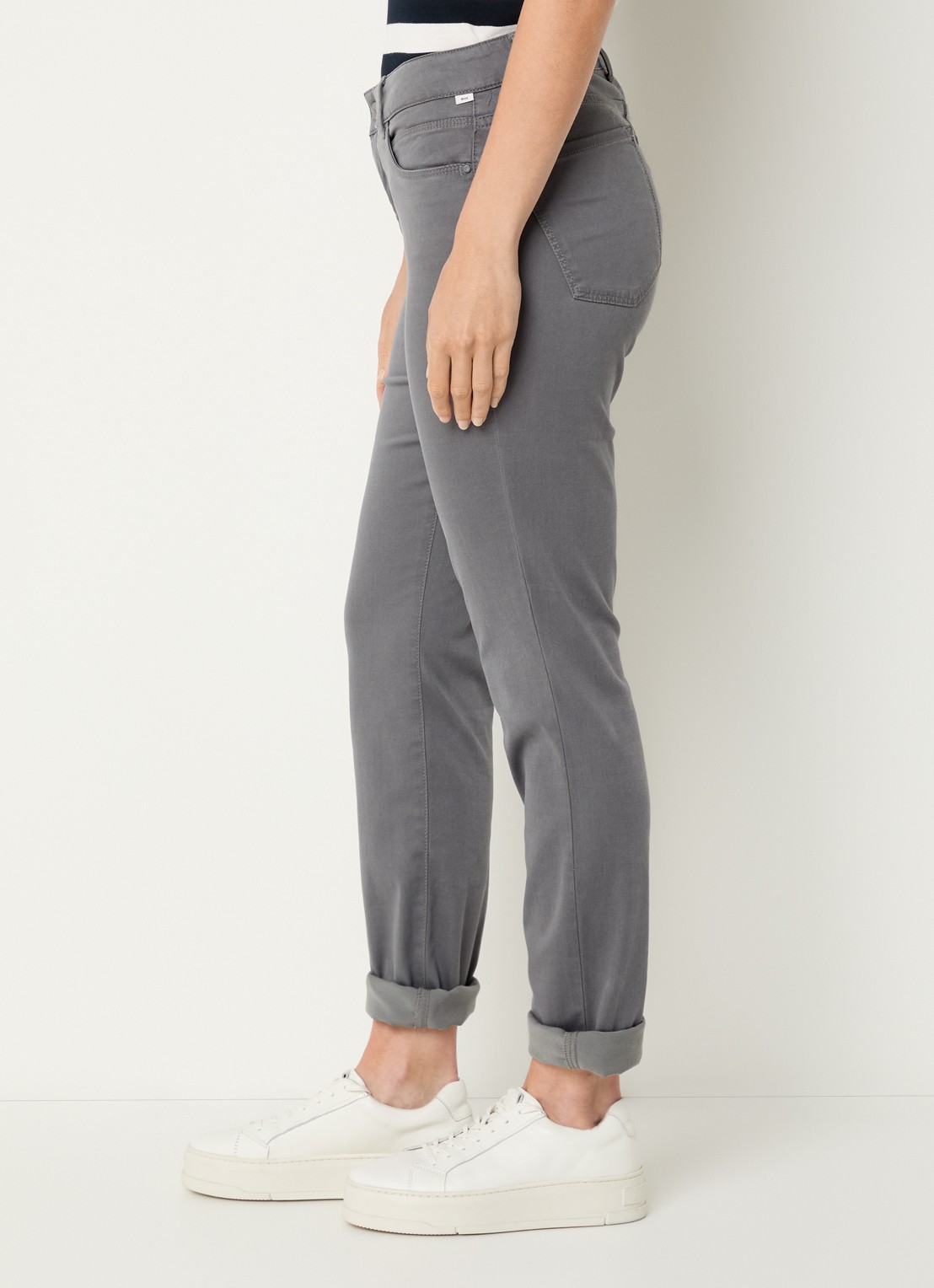 BRAX Shakira high waist slim fit pantalon  - detail 3 grijs
