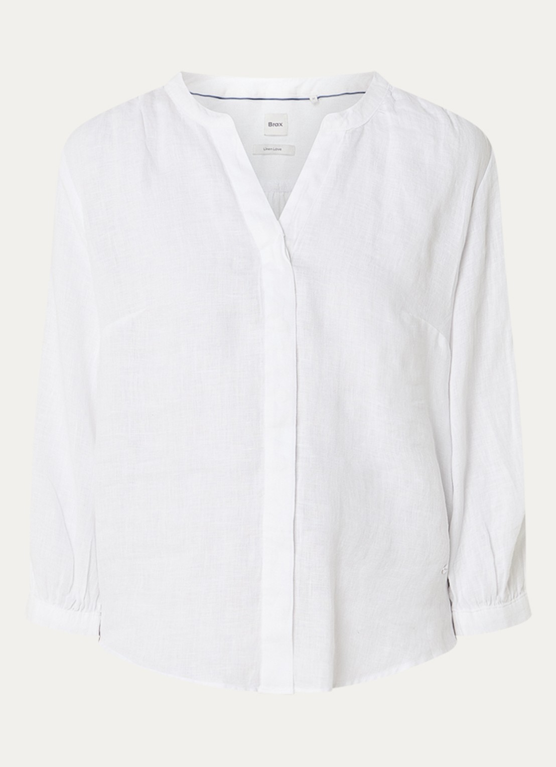 BRAX Velia blouse met V-hals - voorkant 3 wit