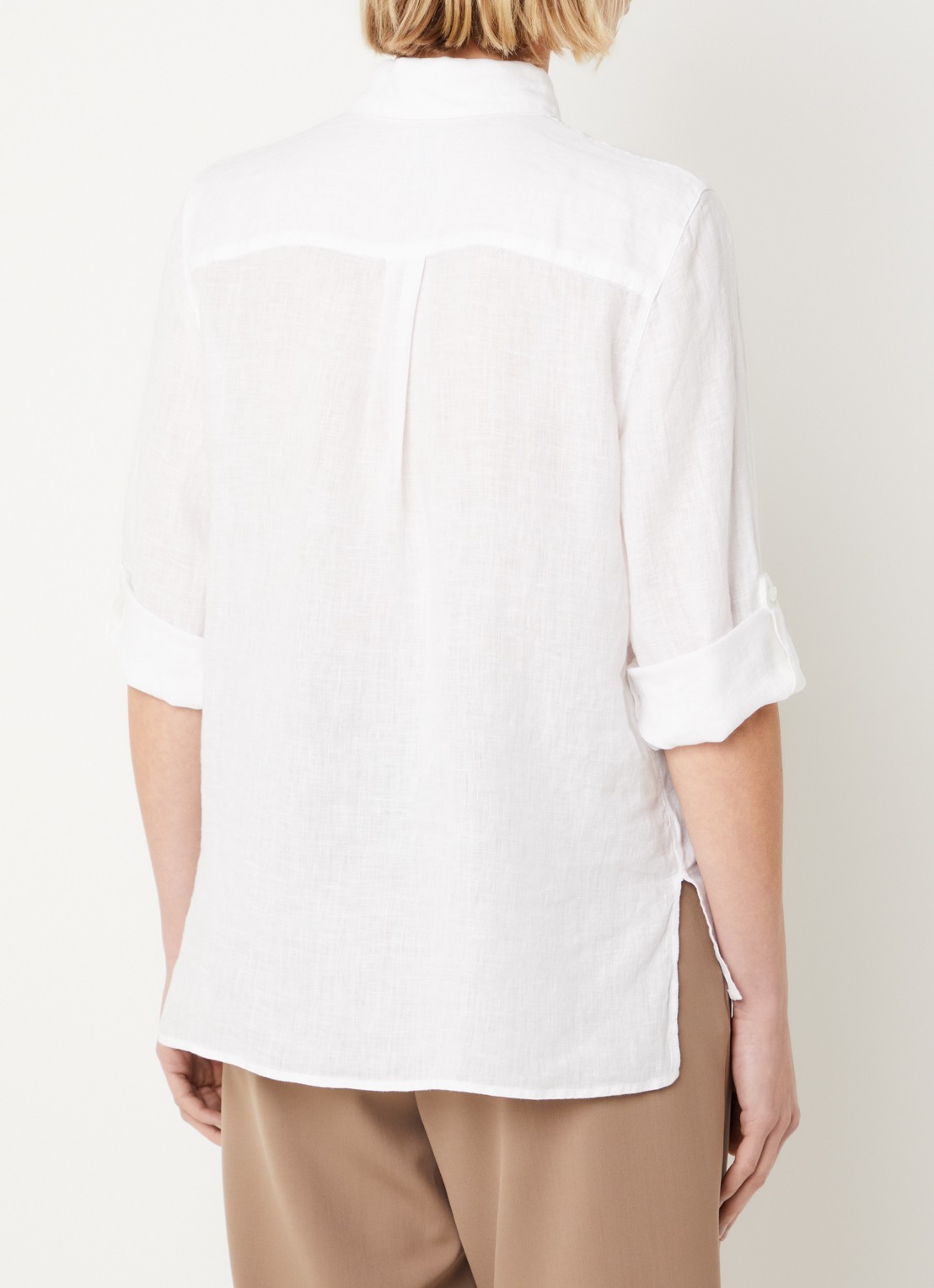 BRAX Vicki blouse van linnen - achterkant wit