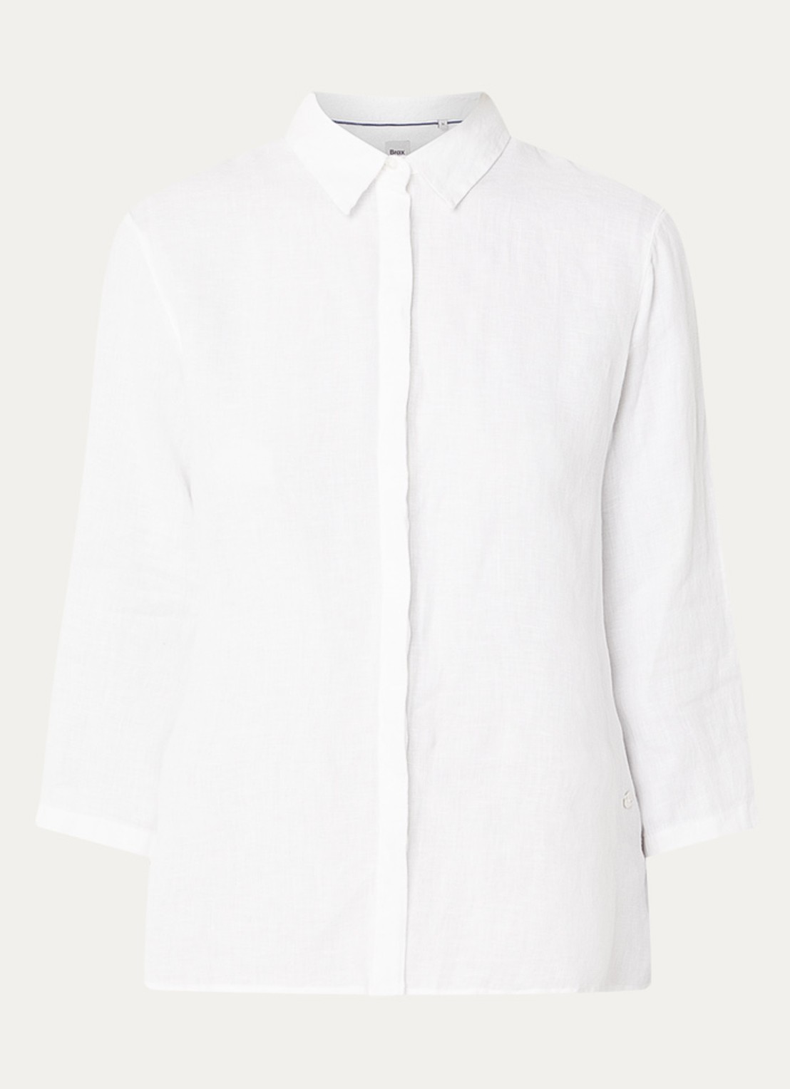 BRAX Vicki blouse van linnen - voorkant 2 wit