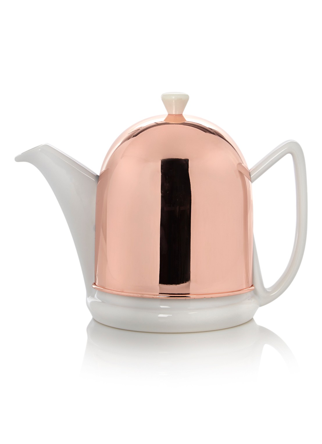 Bredemeijer Cosy Manto theepot met filter 1 liter - voorkant koper