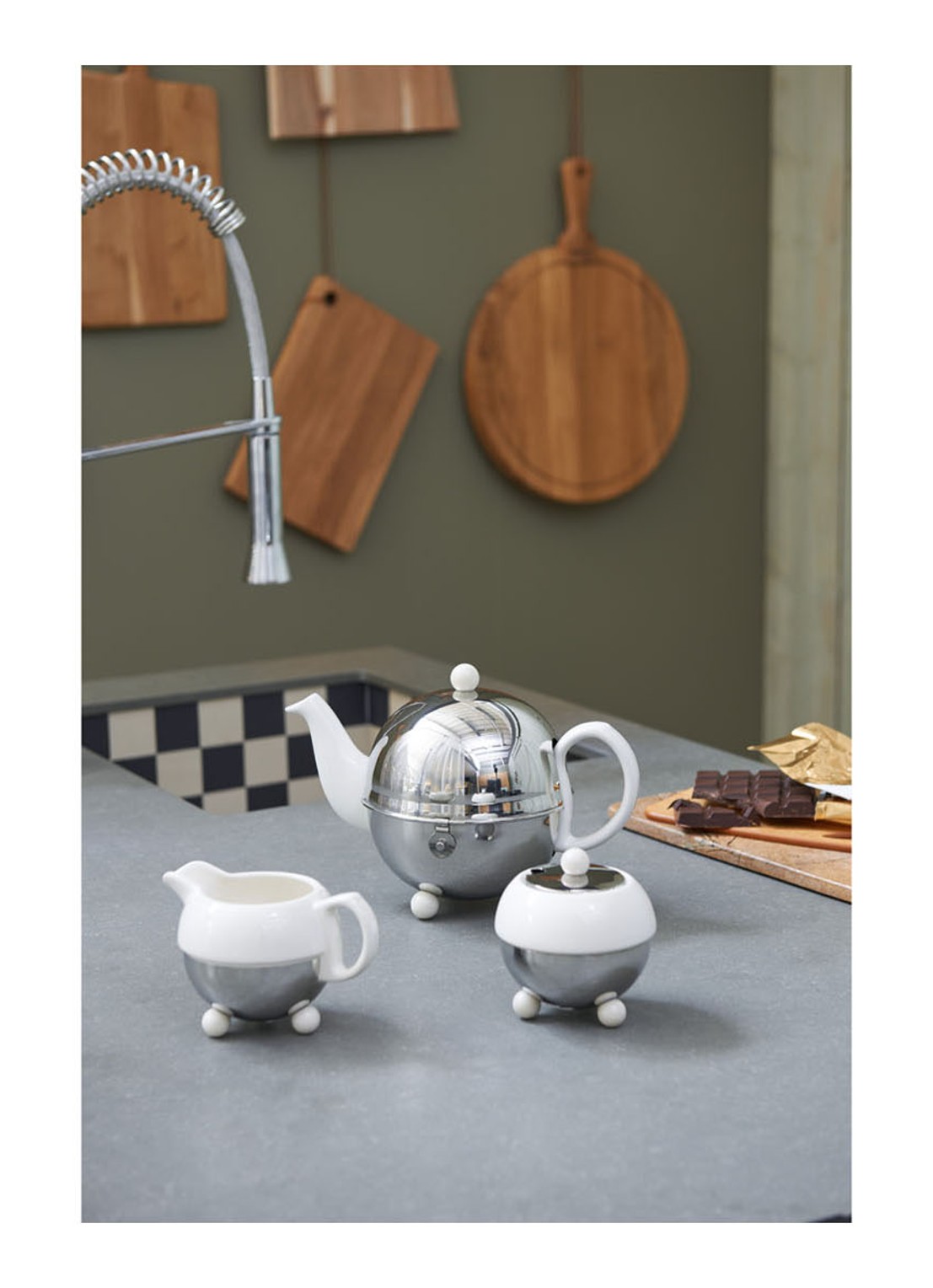 Bredemeijer Cosy theepot 90 cl - voorkant 4 wit
