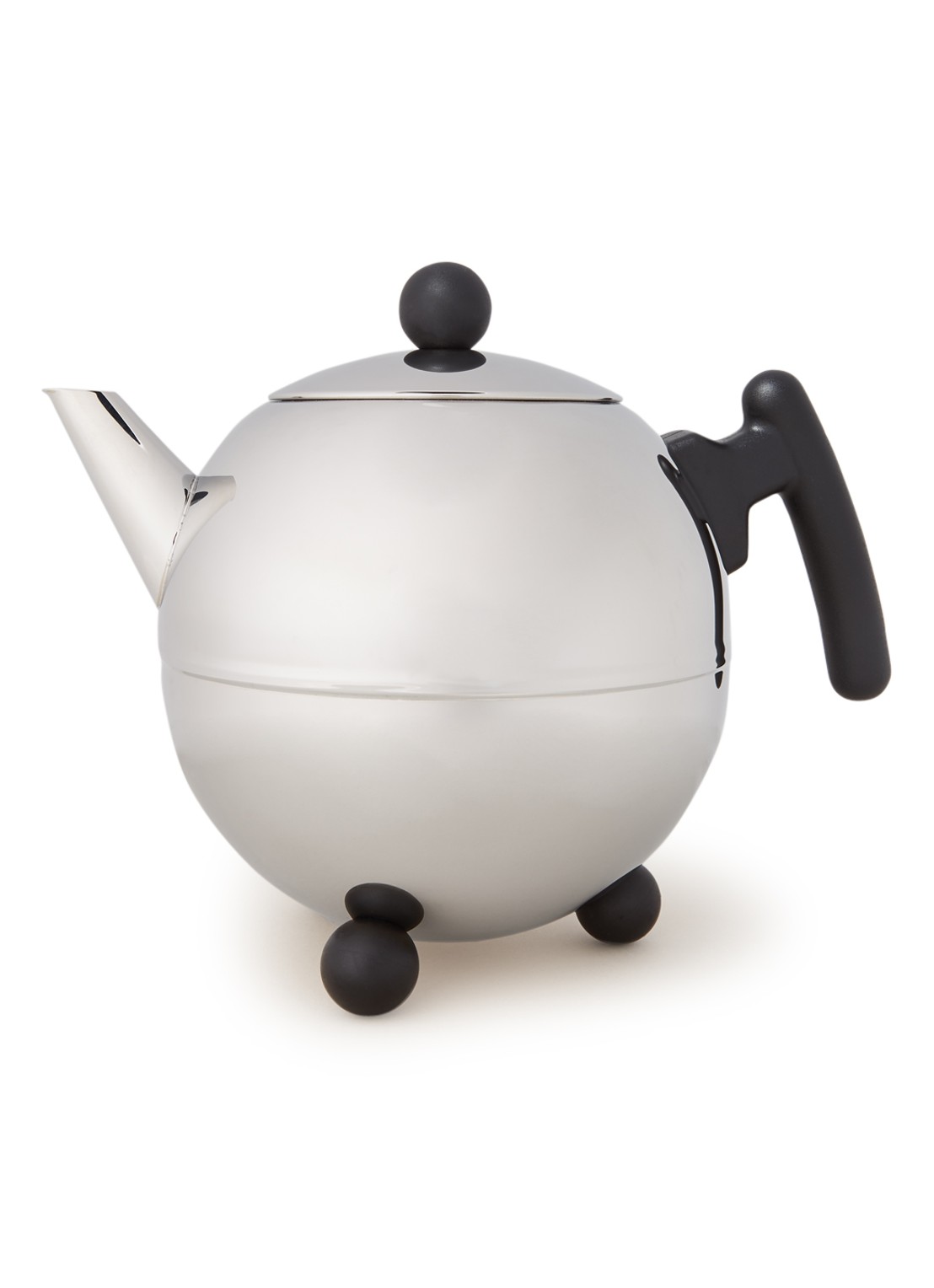 Bredemeijer Duet Bella Ronda theepot 1,5 liter - voorkant zilver