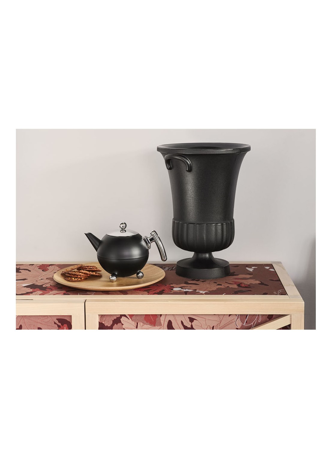 Bredemeijer Duet Bella theepot 1,2 liter - voorkant 6 zwart
