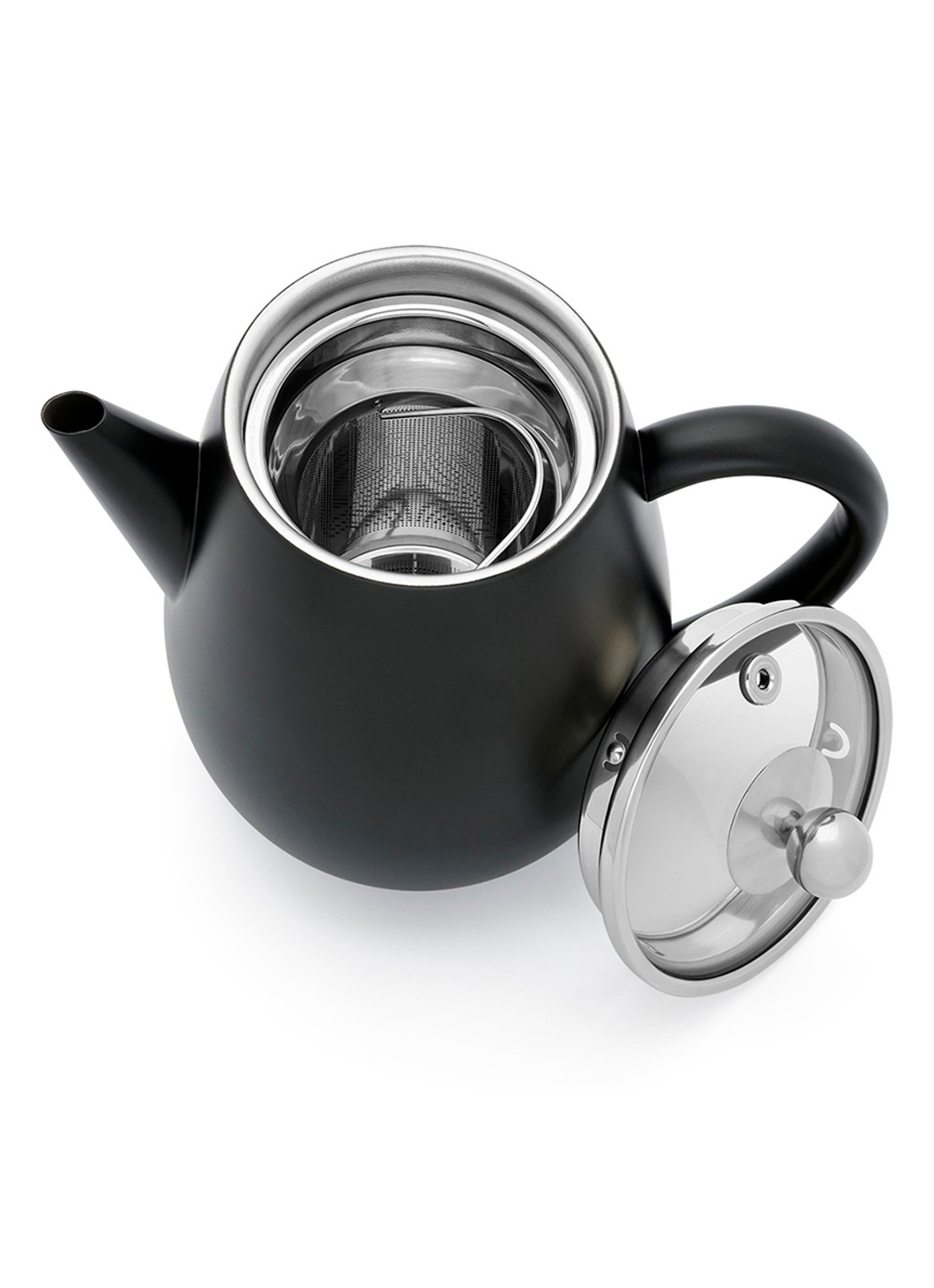 Bredemeijer Duet Eva theepot 0,5 liter - detail zwart