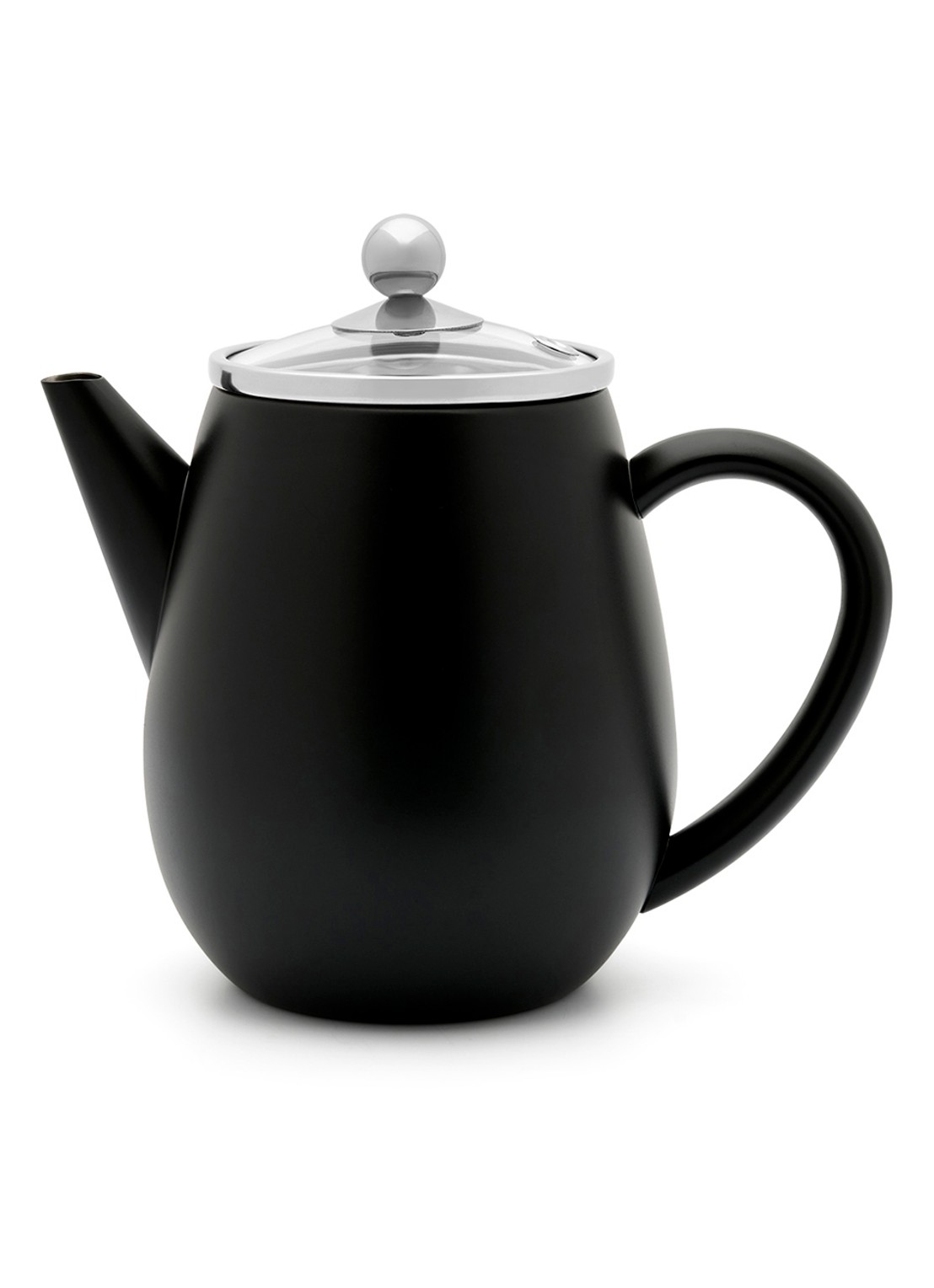 Bredemeijer Duet Eva theepot 0,5 liter - voorkant 4 zwart