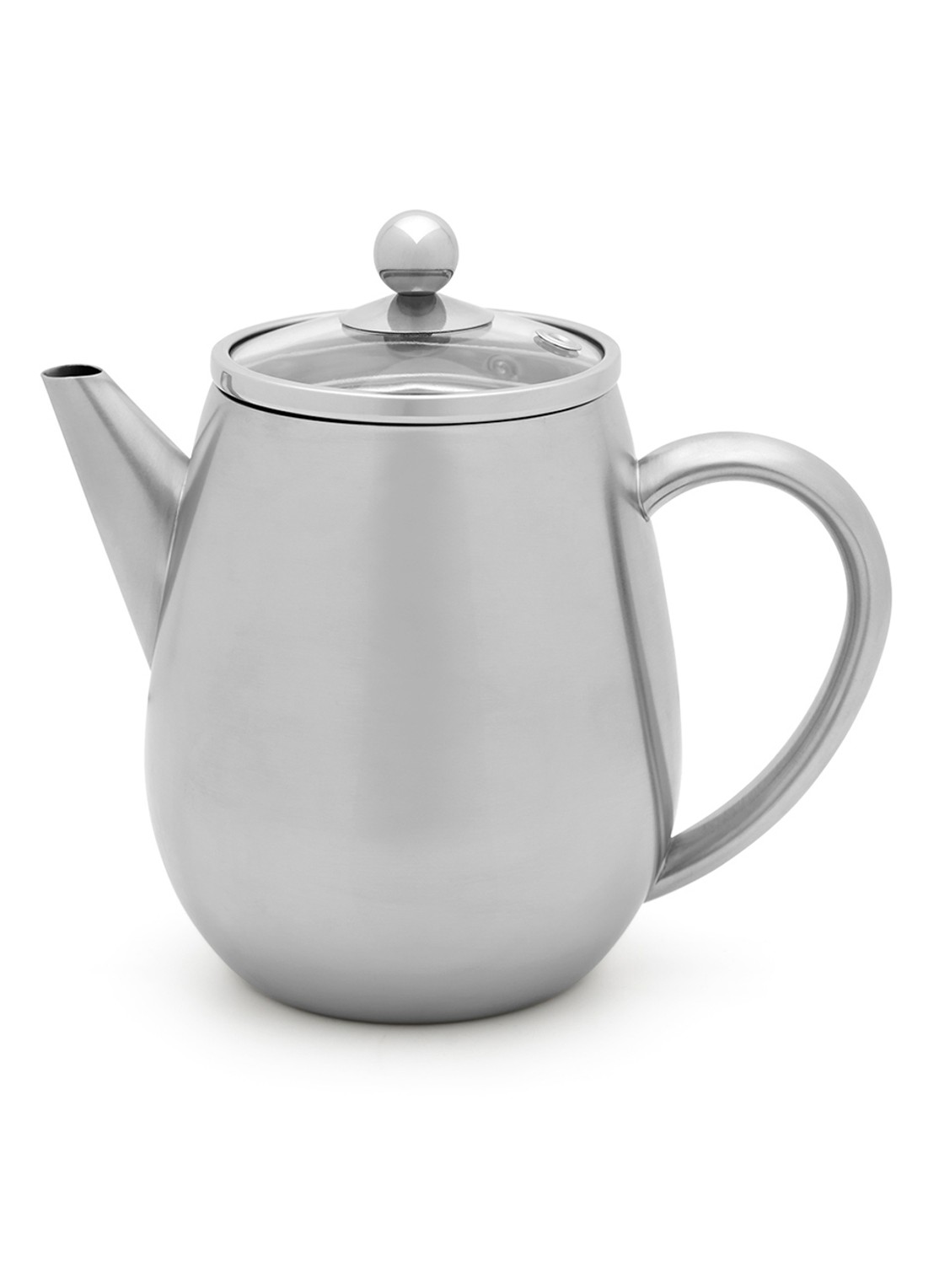 Bredemeijer Duet Eva theepot 0,5 liter - voorkant 2 zilver
