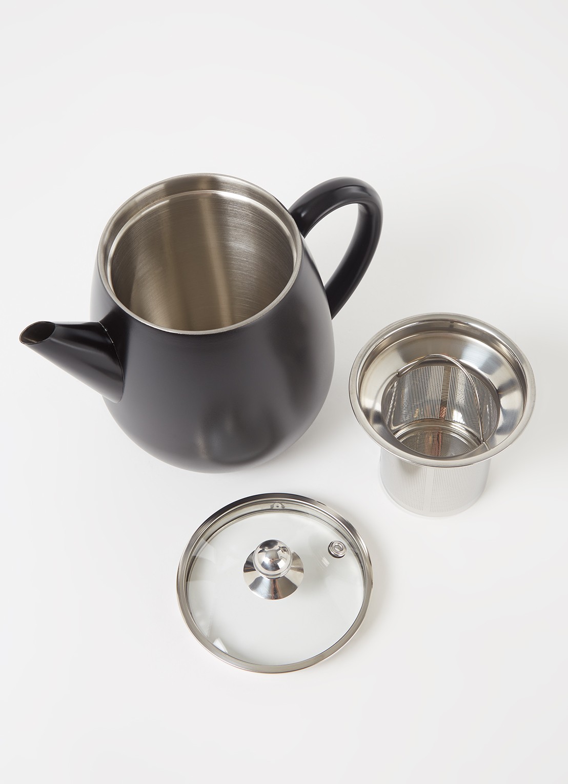 Bredemeijer Duet Eva theepot 1,1 liter - detail zwart