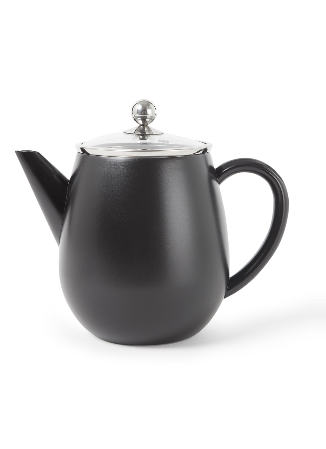Bredemeijer Duet Eva theepot 1,1 liter - voorkant 2 zwart