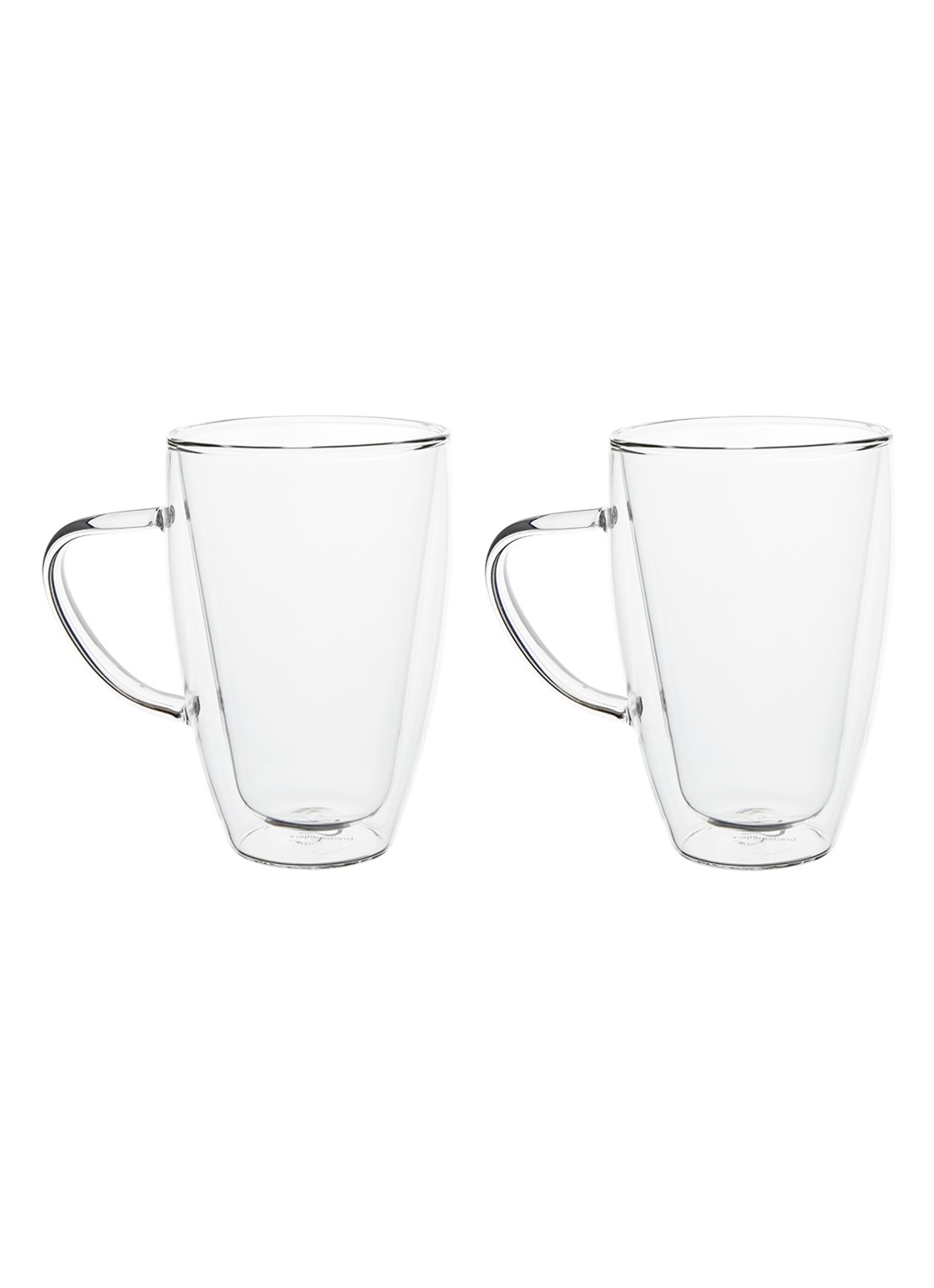 Bredemeijer Duo dubbelwandig cappuccinoglas 40 cl set van 2 - voorkant transparant