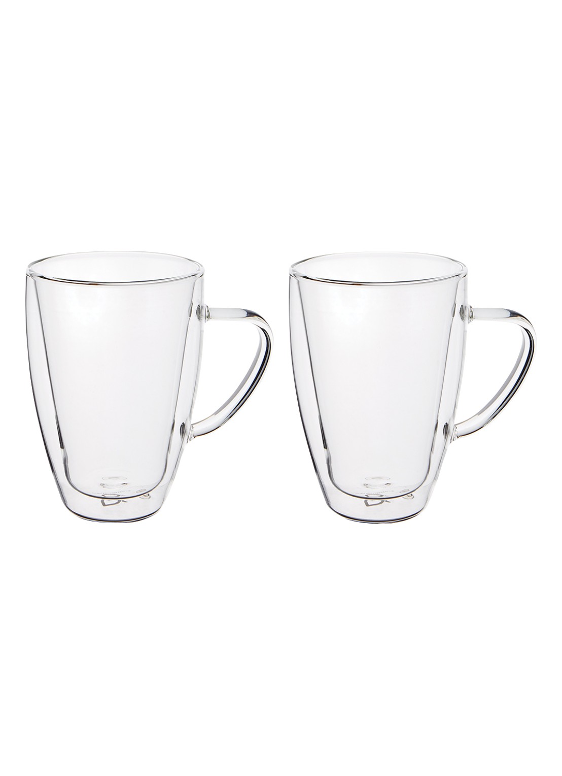 Bredemeijer Duo dubbelwandig koffie -en theeglas set van 2 - voorkant 5 transparant