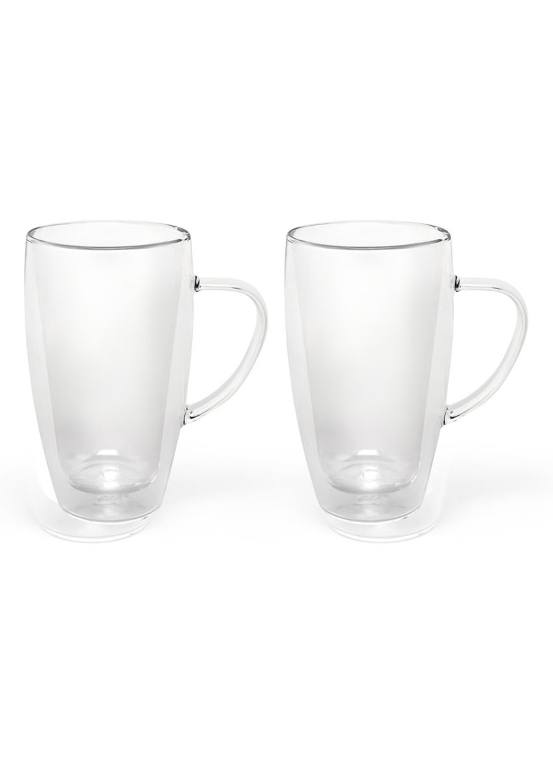 Bredemeijer Duo dubbelwandig koffie -en theeglas set van 2 - voorkant 6 transparant