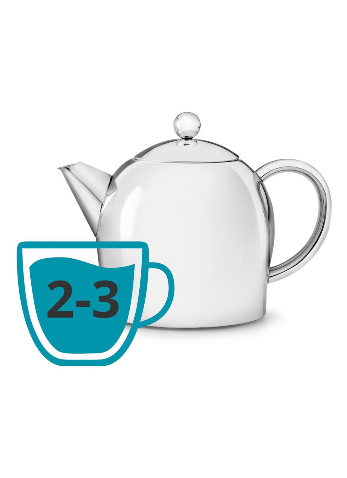 Bredemeijer Minuet Santhee theepot 0,5 liter - detail 3 zilver