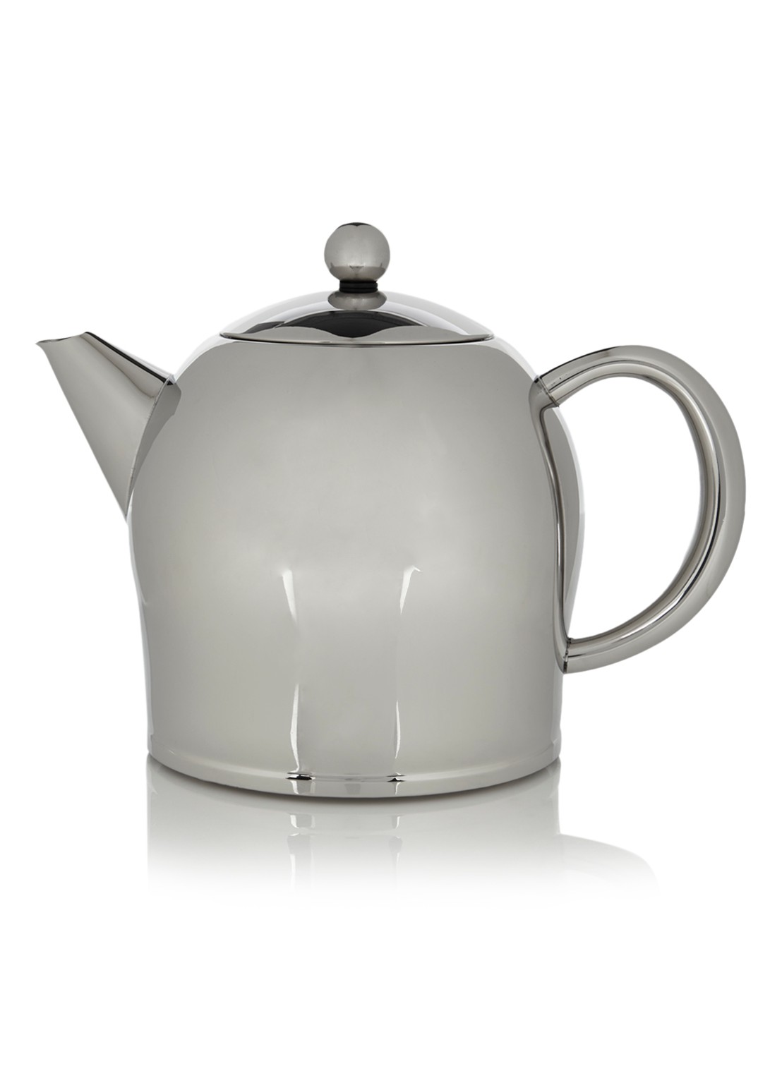 Bredemeijer Minuet Santhee theepot 1 liter - voorkant zilver