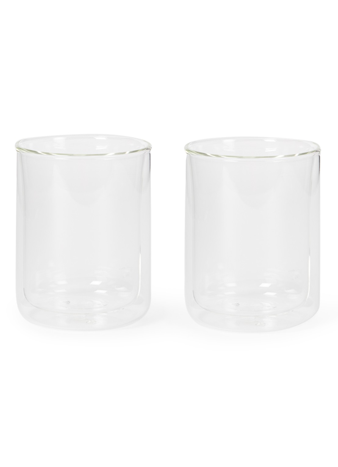 Bredemeijer San Remo dubbelwandig theeglas 29 cl set van 2 - voorkant transparant