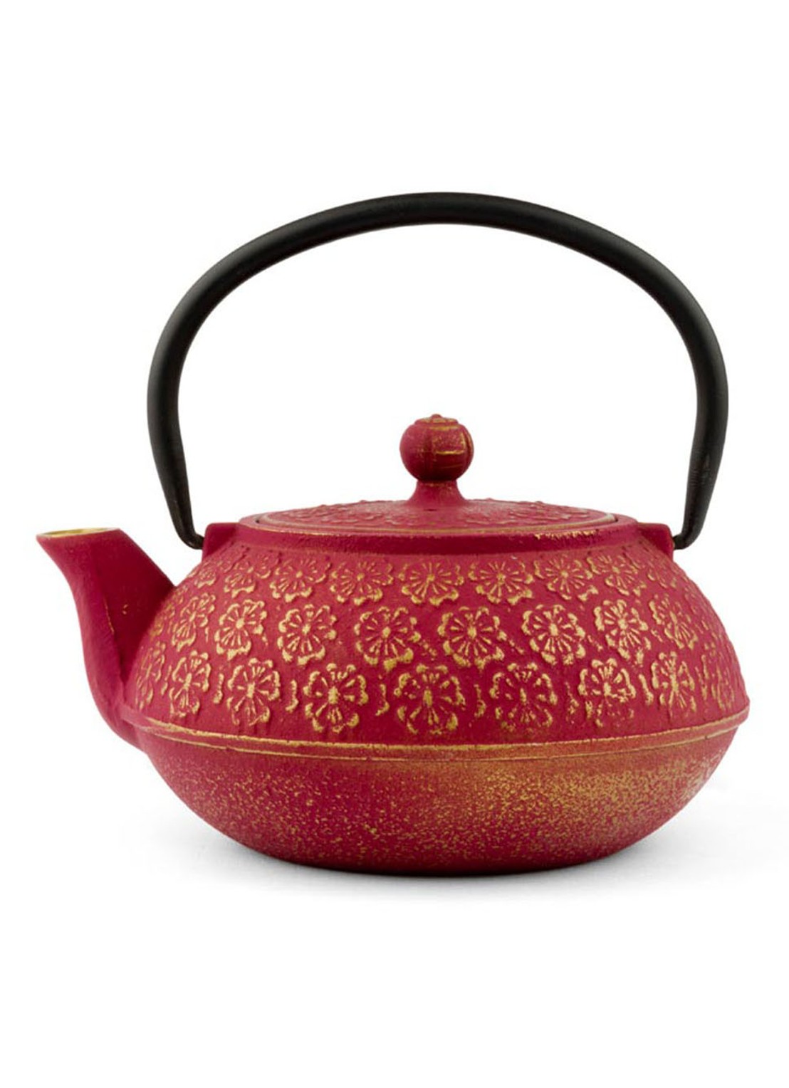 Bredemeijer Shanghai theepot met kopjes set van 3 - detail 3 steenrood