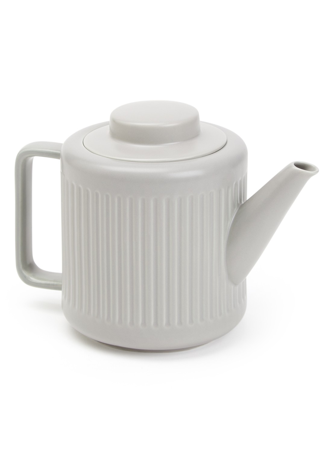 Bredemeijer Skagen theepot met filter 1,2 liter - voorkant lichtgrijs