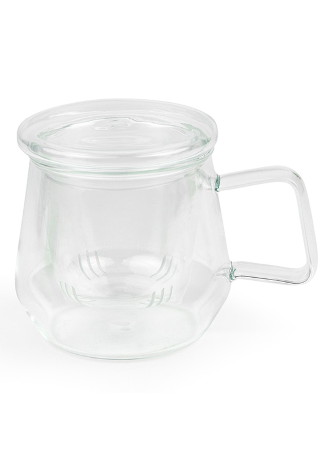 Bredemeijer Tea For One Livorno kopje met theetip en filter 29 cl 3-delig - voorkant 2 transparant