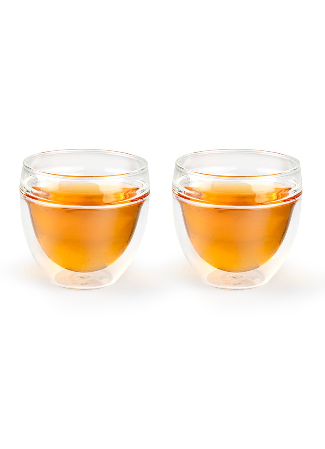 Bredemeijer Teamaster dubbelwandig theeglas 20 cl set van 2 - voorkant transparant