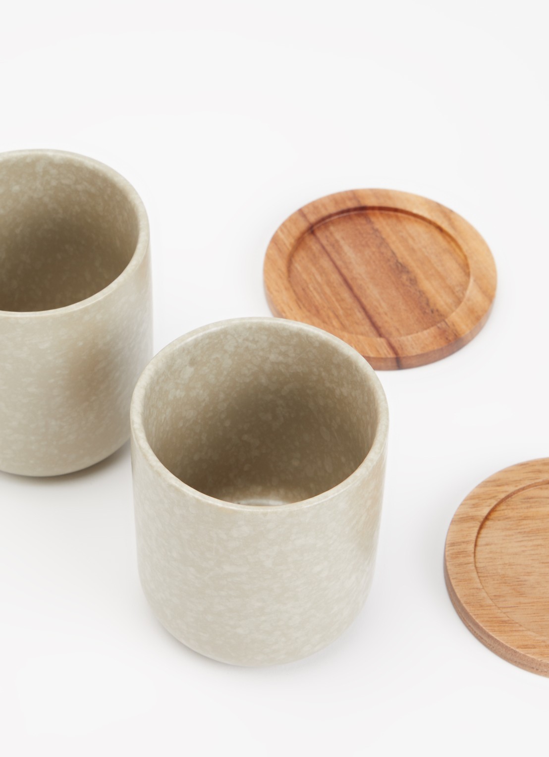 Bredemeijer Umea kopje 20 cl set van 2 - voorkant 2 beige