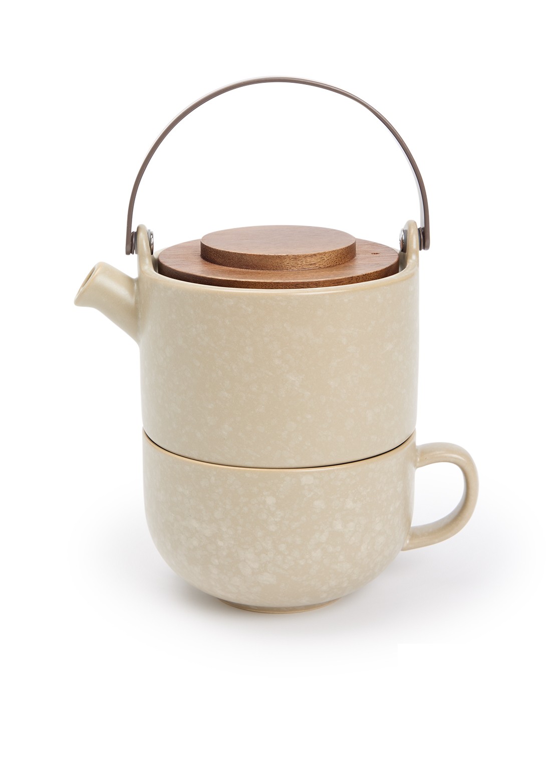 Bredemeijer Umea theepot 50 cl - voorkant grijs