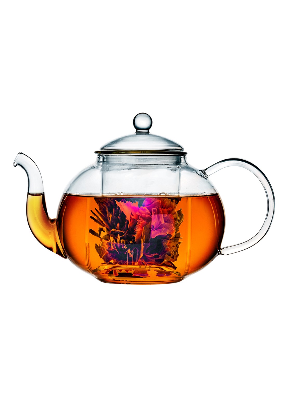 Bredemeijer Verona theepot 1 liter - voorkant 2 transparant