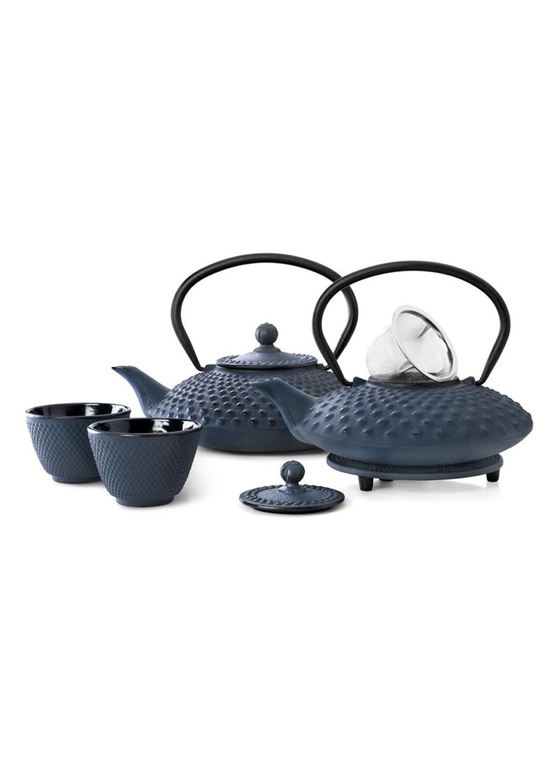 Bredemeijer Xilin mok set van 2 - voorkant 2 donkerblauw