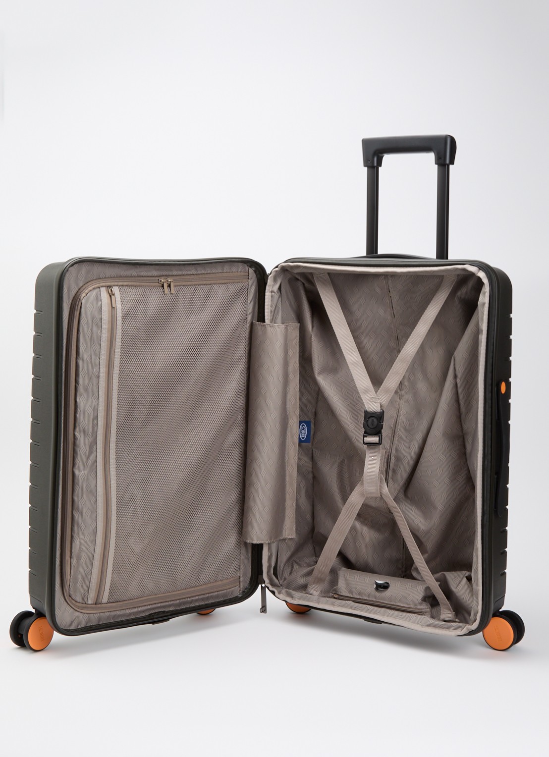 Bric's B|Y Ulisse vergrootbare spinner 65 cm - voorkant 4 olijfgroen