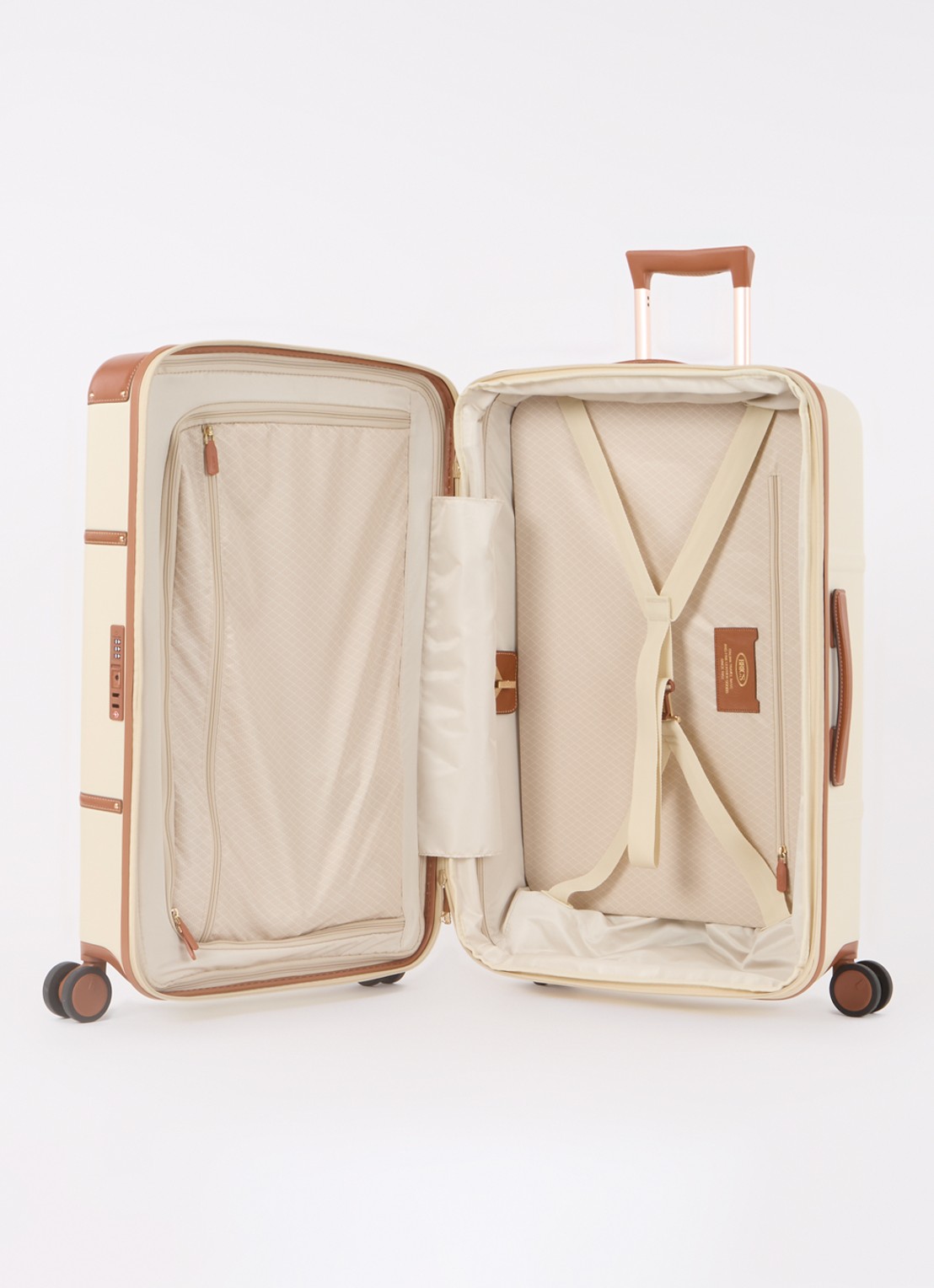 Bric's Bellagio Medium vergrootbare spinner 70,5 cm - voorkant 2 creme