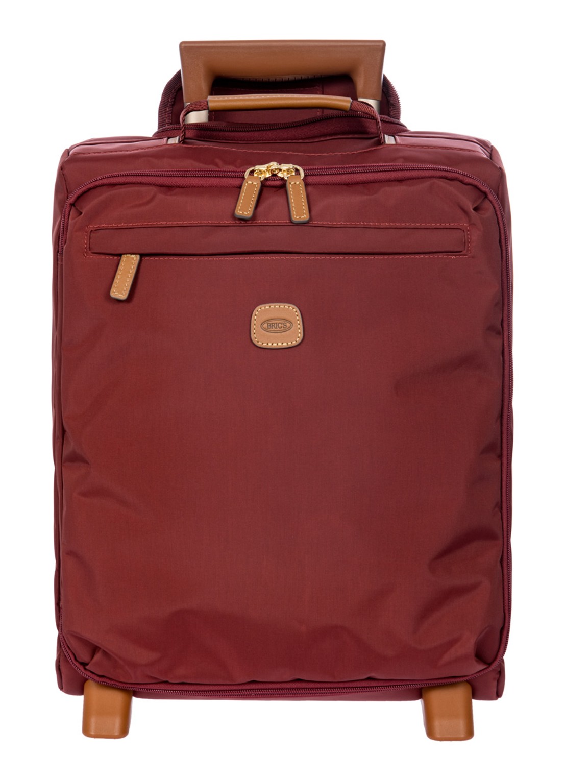 Bric's Holdall trolley 45,5 cm - voorkant 2 bordeauxrood
