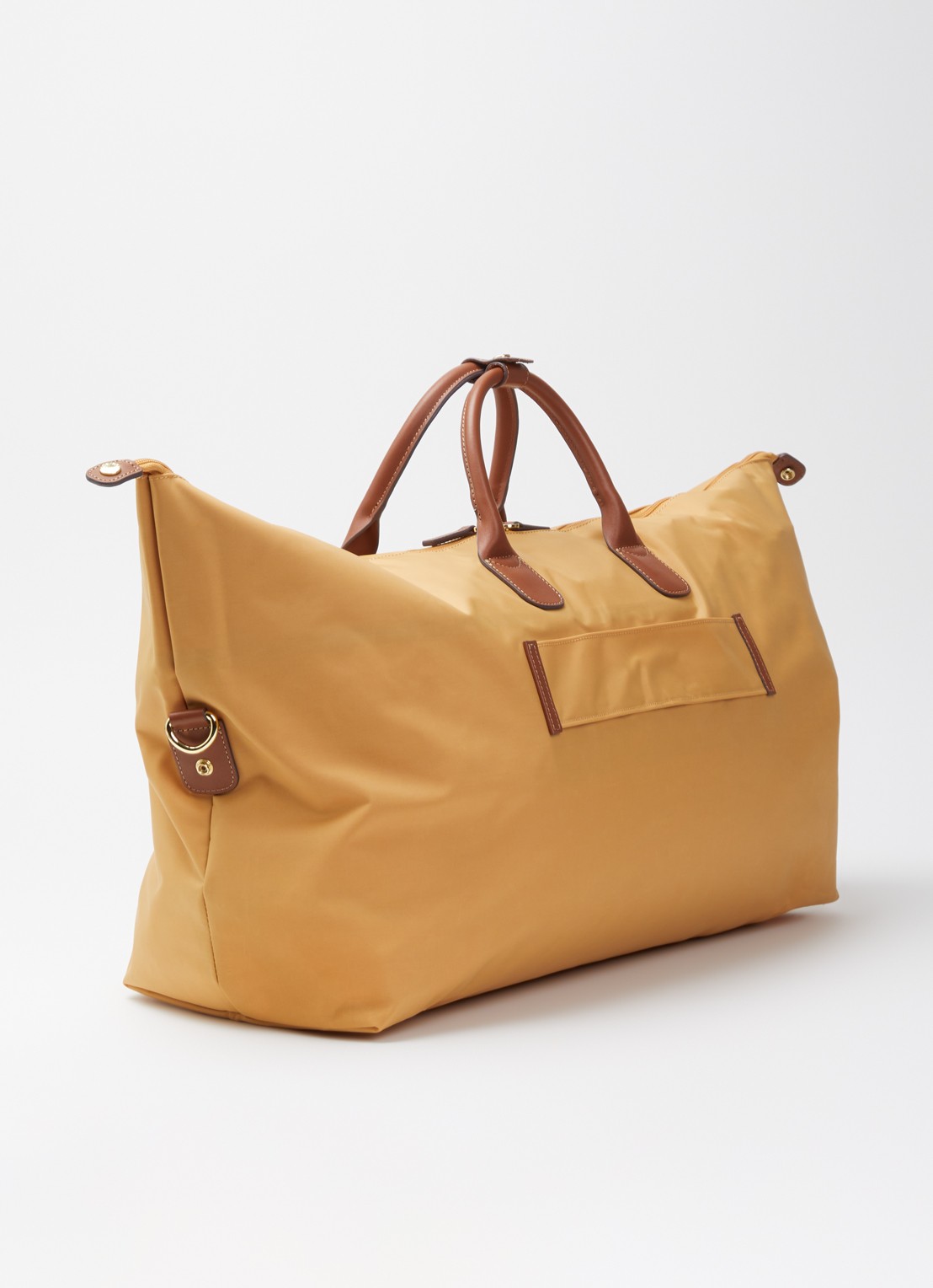 Bric's Holdall weekendtas met logo en uitneembaar etui - achterkant 2 okergeel