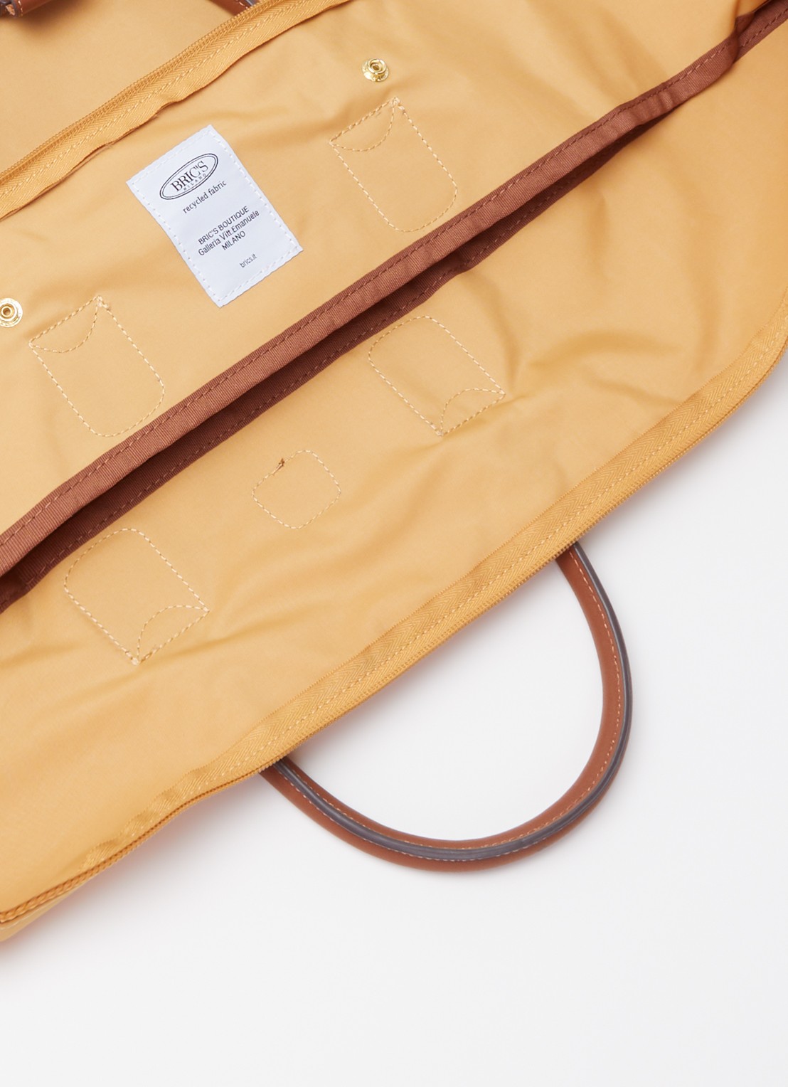Bric's Holdall weekendtas met logo en uitneembaar etui - detail 3 okergeel