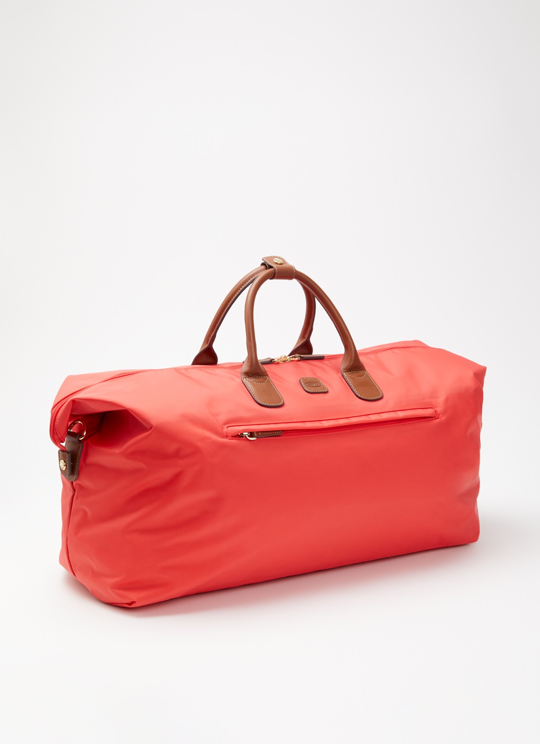 Bric's Holdall weekendtas met logo en uitneembaar etui - achterkant 3 koraal