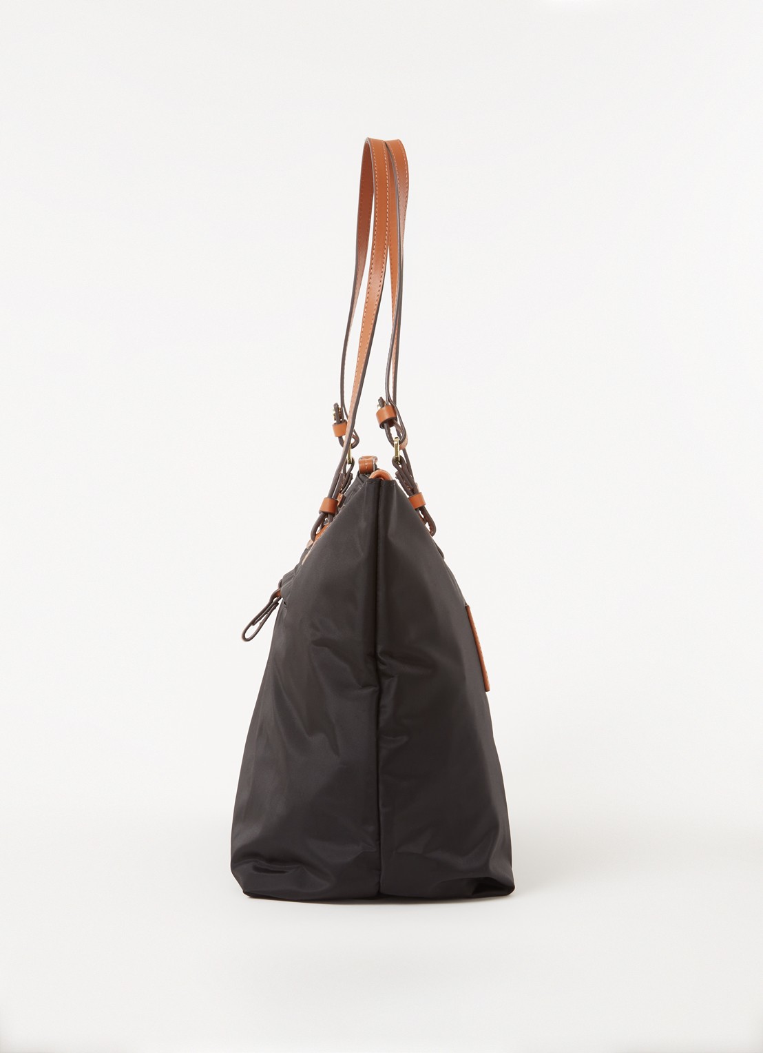 Bric's X-Bag shopper met leren details - detail 4 zwart