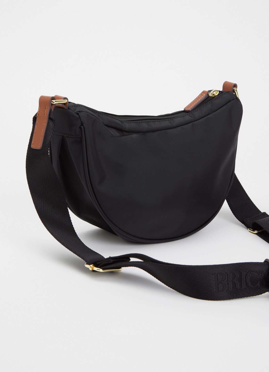 Bric's X-Collection crossbodytas met logo - achterkant 2 zwart