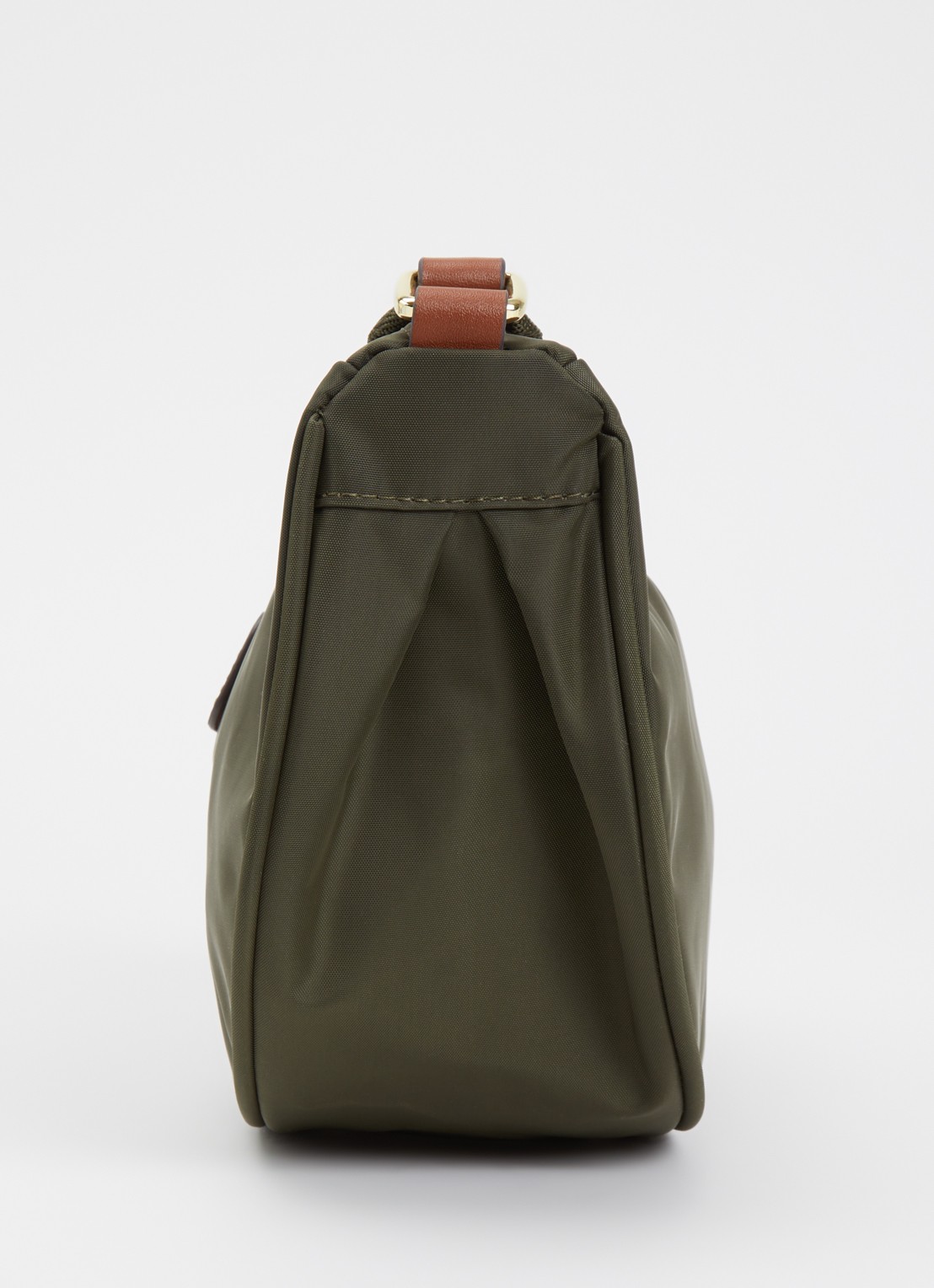 Bric's X-Collection crossbodytas met logo - detail 4 olijfgroen